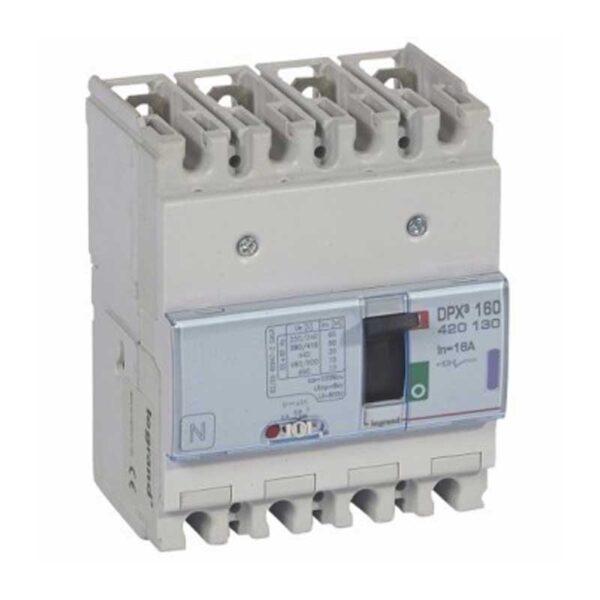 Legrand DPX3 160 80A Icu 50kA (400 V~) 4 Poles MCCB Thermal Magnetic Protection 420134