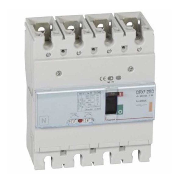 Legrand DPX3 250 250A Icu 25kA (400 V~) 4 Poles Thermal Magnetic MCCB 420219