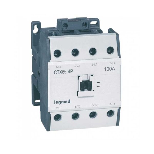 Legrand CTX3 22 Pole Contactor 4 Poles 100/65A Voltage 230V AC without integrated auxiliary contact 416446
