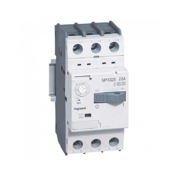 Legrand MPX3 32S Thermal Magnetic Motor Protection MPCB 3 Poles 22A 15kA 417313