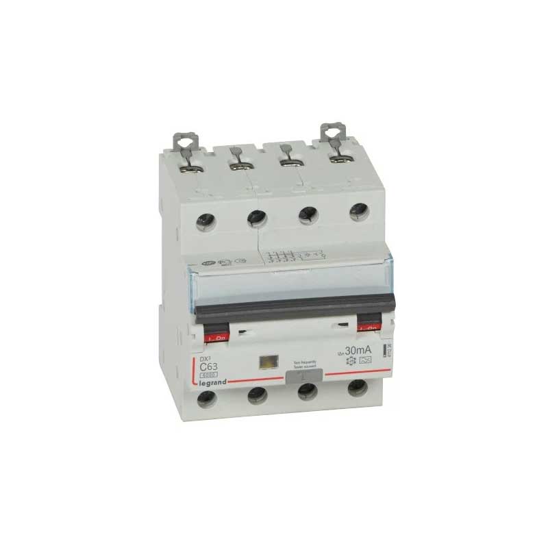 Legrand 411369 DX3 RCBO - 63A FP 30mA 10KA C~ AC:240/415V