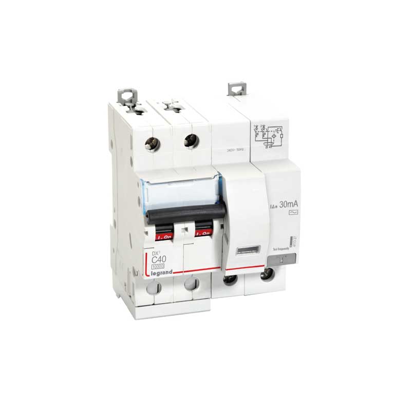 Legrand 411327 DX3 RCBO - 40A DP 30mA 10KA C~ AC:240/415V DX3 RCBO