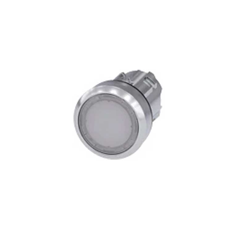 Siemens 3SU10510AB600AA0 Illuminated Pushbutton 22mm White